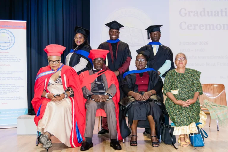 Dignitaries at the graduation ceremony